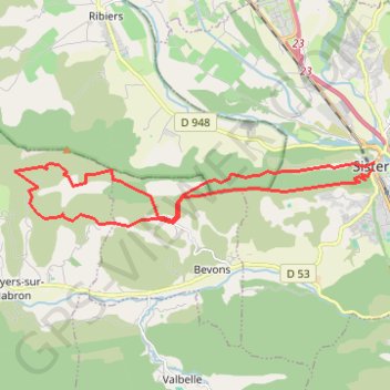 Sisteron Frejus GPS track, route, trail