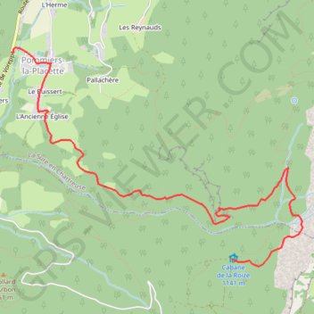 Abri forestier de la Roize GPS track, route, trail
