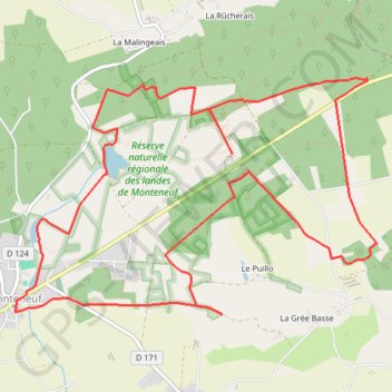 8. Trace GPX Boucle des Mégalithes GPS track, route, trail
