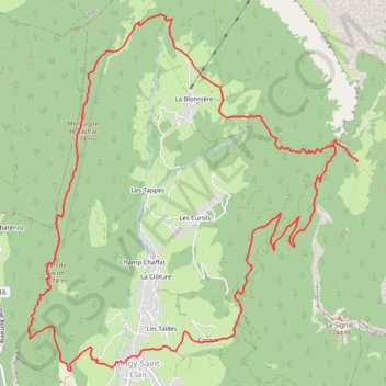 Montagne du Lachat - Col du Perthuis GPS track, route, trail