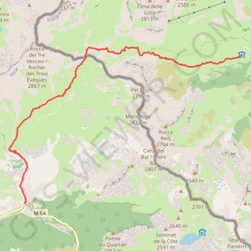 Du Pra à Ferrières (Circuit du Ténibre) GPS track, route, trail