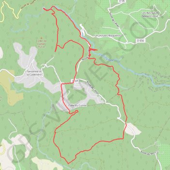 Mons - Les Sources de la Siagnole GPS track, route, trail