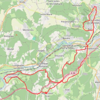 Ecot, Saint Maurice GPS track, route, trail