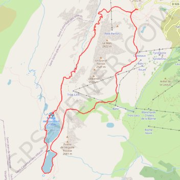 Col N des Lacs GPS track, route, trail