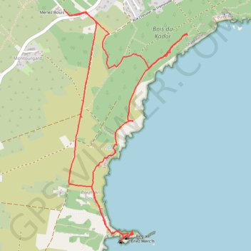 Morgat - Pointe de St-Hernot GPS track, route, trail