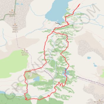 Etang de lanoux GPS track, route, trail