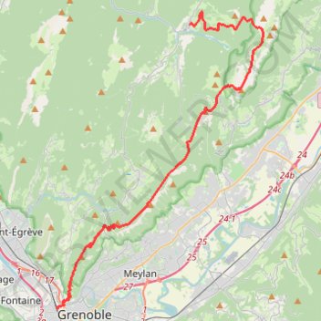 Saint pierre grenoble GPS track, route, trail