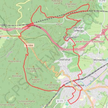 Saverne - Mont Saint Michel GPS track, route, trail