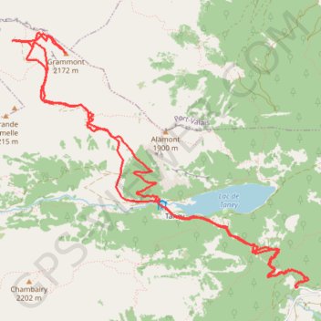 Le Grammont GPS track, route, trail