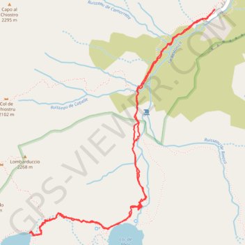 Lac de Capitello GPS track, route, trail