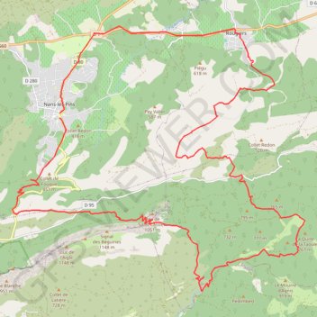 Nans - Pas de l'aï - Signes - Rougier GPS track, route, trail