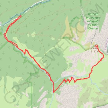 Mont Pécloz GPS track, route, trail