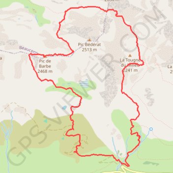 Pic de Barbe GPS track, route, trail
