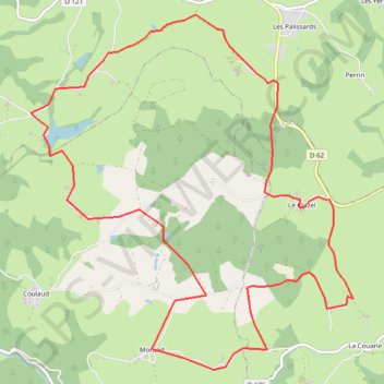 Balade sur Le Cluzel (Allier) GPS track, route, trail