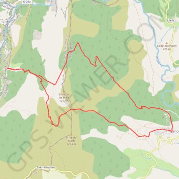 Trigance belvedere de Rancoumas GPS track, route, trail