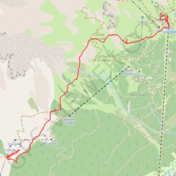 Samoëns, Grand balcon du Mont Blanc GPS track, route, trail