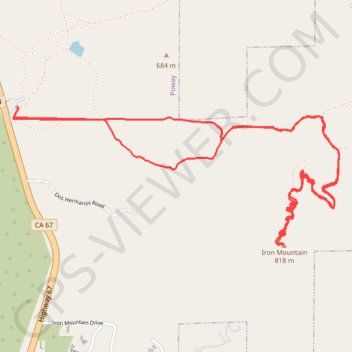 Iron Mountain GPS track, route, trail