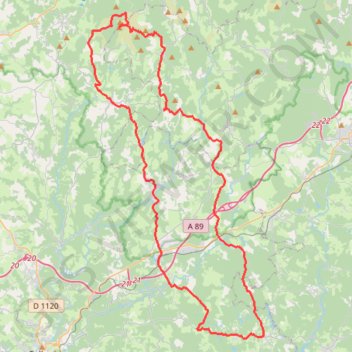 Massif des Monédières - le Suc-au-May GPS track, route, trail