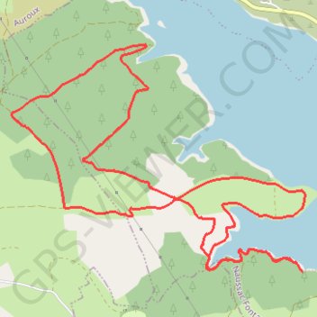 Langogne GPS track, route, trail