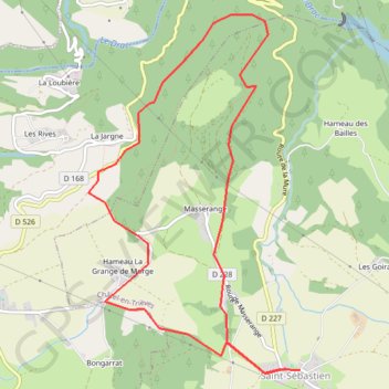 Le Vallon libre - Saint-Sébastien GPS track, route, trail