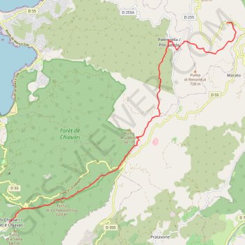 Mare e Monti Sud - De Bisinao à Coti Chiavari GPS track, route, trail