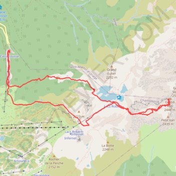 Rando à ski aux Vans (Belledonne) GPS track, route, trail