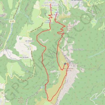 Saint nizier - moucherotte par le pas de la bergere GPS track, route, trail