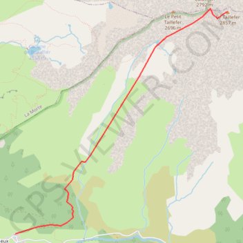 Le Taillefer GPS track, route, trail