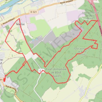 La Forêt de Bord GPS track, route, trail