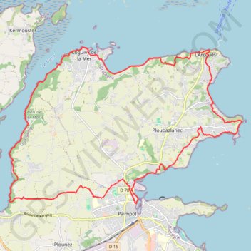 Loguivy de la Mer GPS track, route, trail