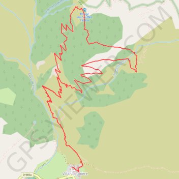 Refuge des Souffles GPS track, route, trail