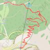 Randonnée au Mont Ventoux par face nord GPS track, route, trail
