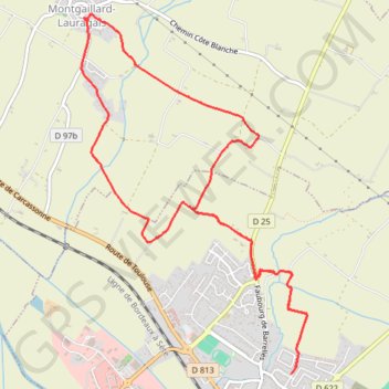 Villefranche-de-Lauragais - Montgaillard GPS track, route, trail