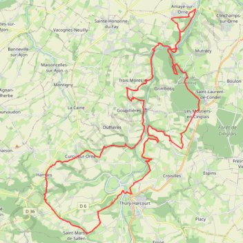 Xtrem - Amayé-sur-Orne GPS track, route, trail