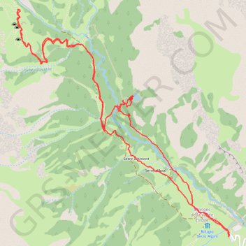 Lac Vert GPS track, route, trail
