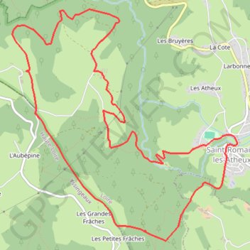 St Romain GPS track, route, trail