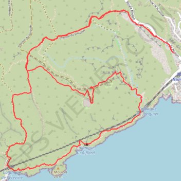 Parking Niolon - Everine GPS track, route, trail