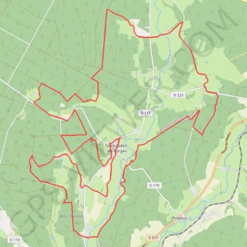 Rando en forêt des Bertranges - Saint-Aubin-les-Forges GPS track, route, trail