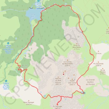 Tour Midi d'Osseau GPS track, route, trail