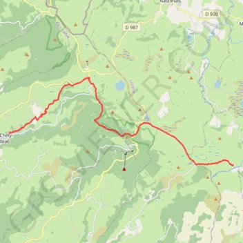 Aubrac J3 GPS track, route, trail