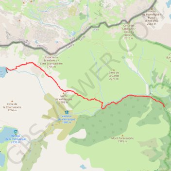 Lac de l'Agnel GPS track, route, trail