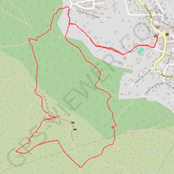 Le Mont Julien GPS track, route, trail