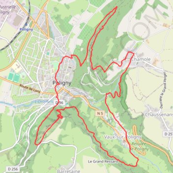 Croix du dan GPS track, route, trail