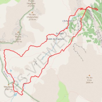 Arvieux Randonnée GPS track, route, trail