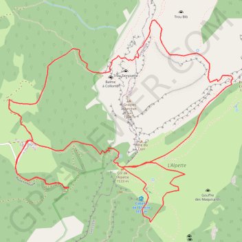 Col de l'Alpette GPS track, route, trail