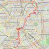 Traversée de Paris - De la Porte de la Villette au Parc Montsouris GPS track, route, trail