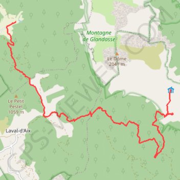 2ème journée sur le Glandasse GPS track, route, trail