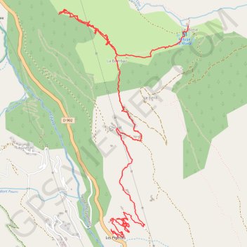 Le Monal GPS track, route, trail