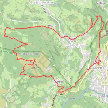 Le Mont de Gez GPS track, route, trail