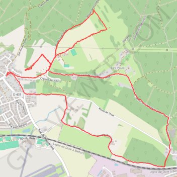 THISE - Château de Beaupré GPS track, route, trail